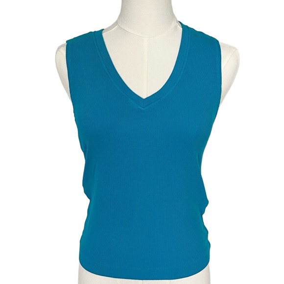 Michael Stars Tops - Michael Stars Ribbed Blue Tank Top